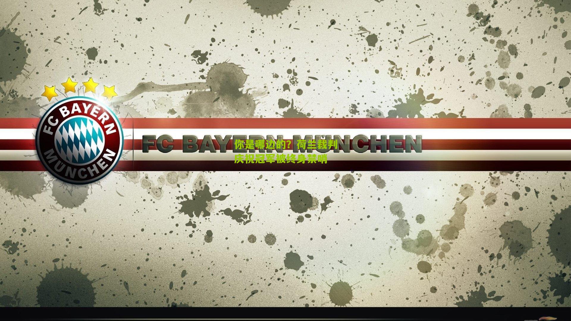 你是哪边的?荷兰裁判庆祝冠军被终身禁哨